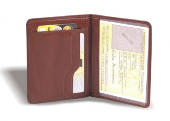 Кредитница кожаная с 3-мя карманами для карт 15601