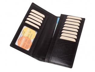 Бумажник кожаный компактный 180х100 мм 10513-01