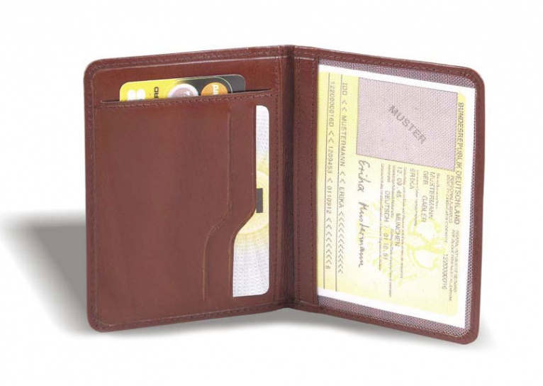 Кредитница кожаная с 3-мя карманами для карт 15601