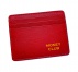 Кардхолдер из натуральной кожи - футляр для кредитных карт СН-6-06 (красный)